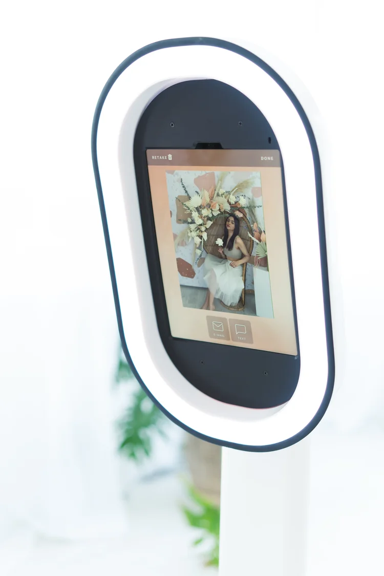 Redmond Oregon photo booth rental closeup