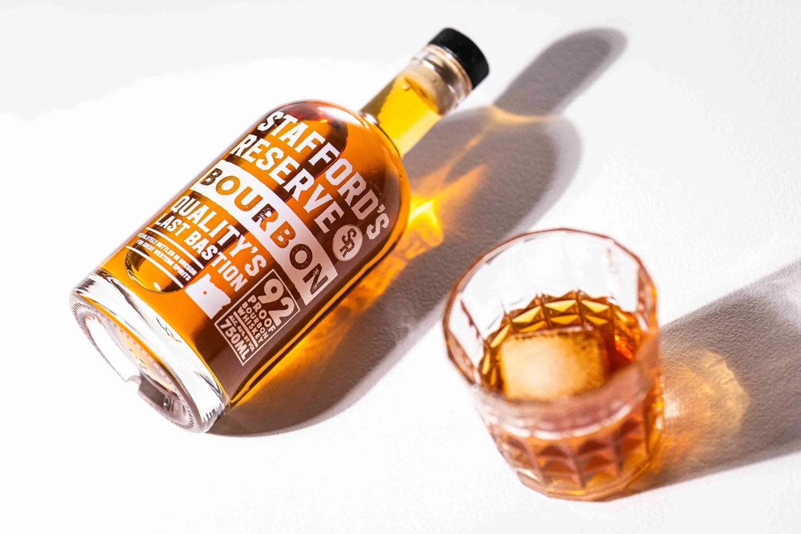 Product photography Bend Oregon Stafford Reserve Bourbon