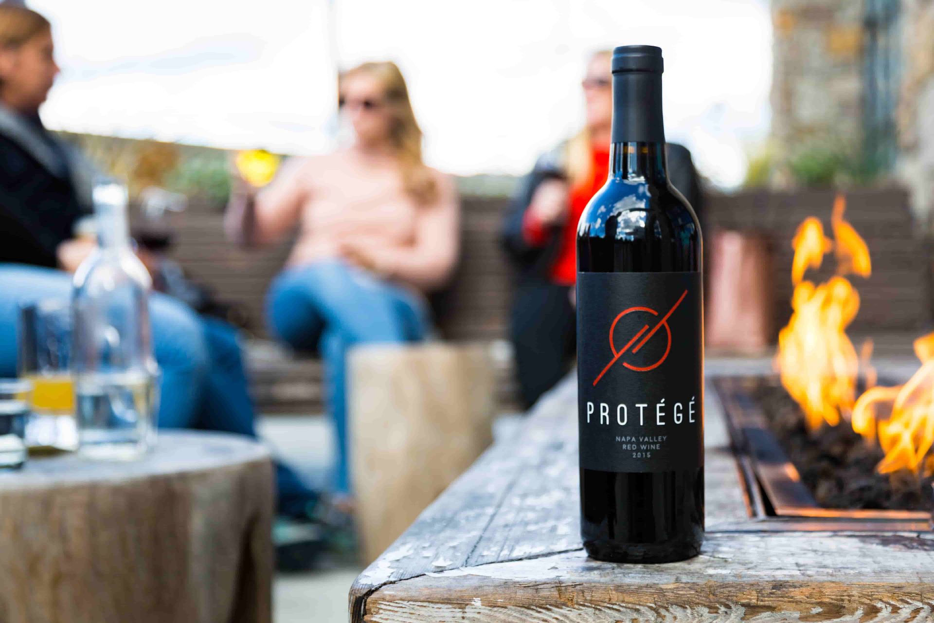 Winery photography Central Oregon Protege red wine bottle
