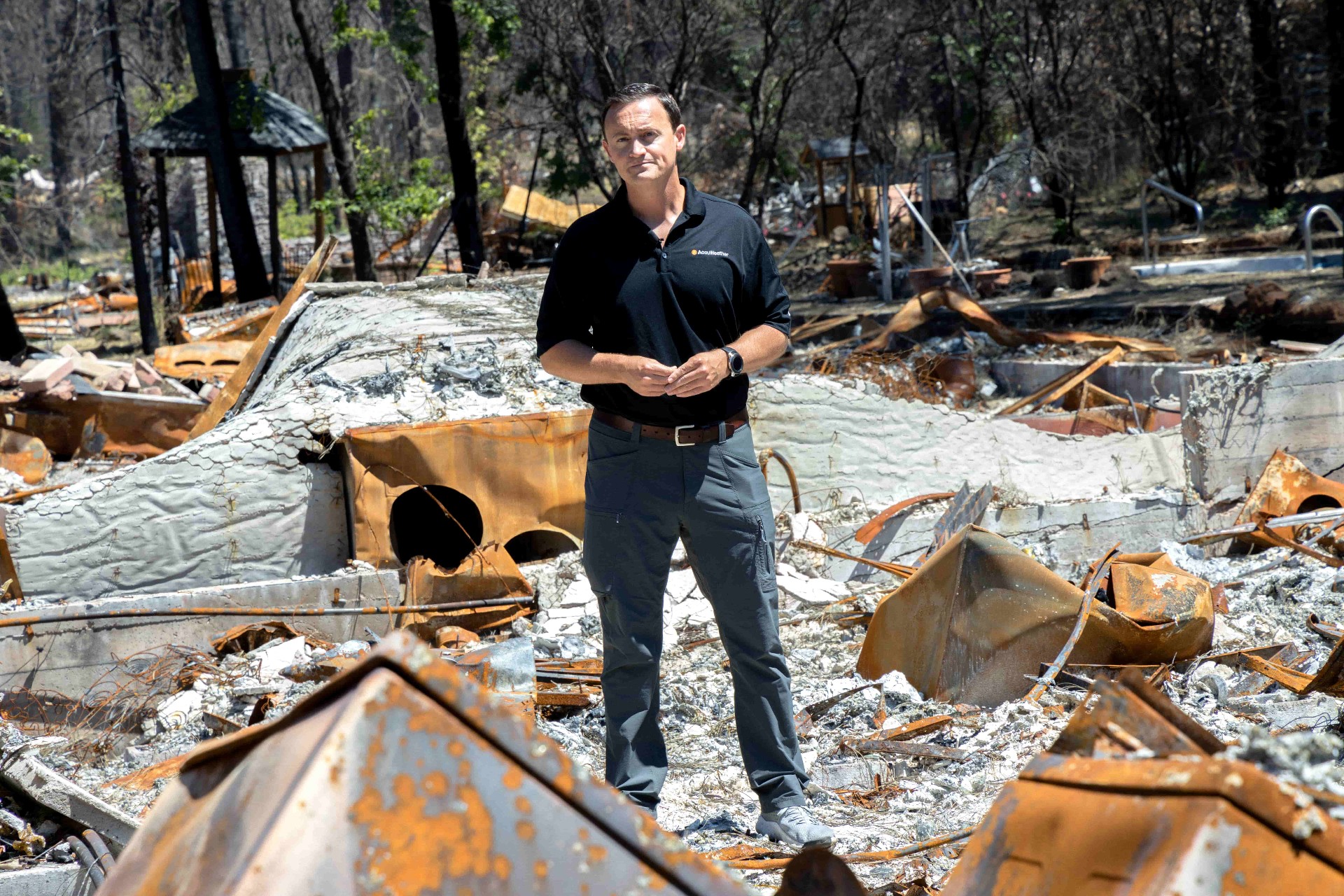 Commercial photography Redmond AccuWeather wildfire portrait
